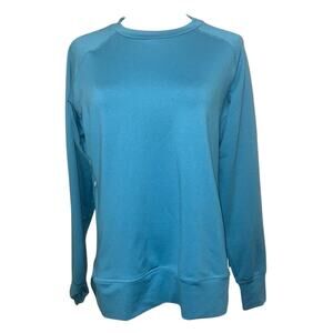 Helly Hansen Pullover Womens Large Blue Zip Active Long Sleeve Sweatshirt